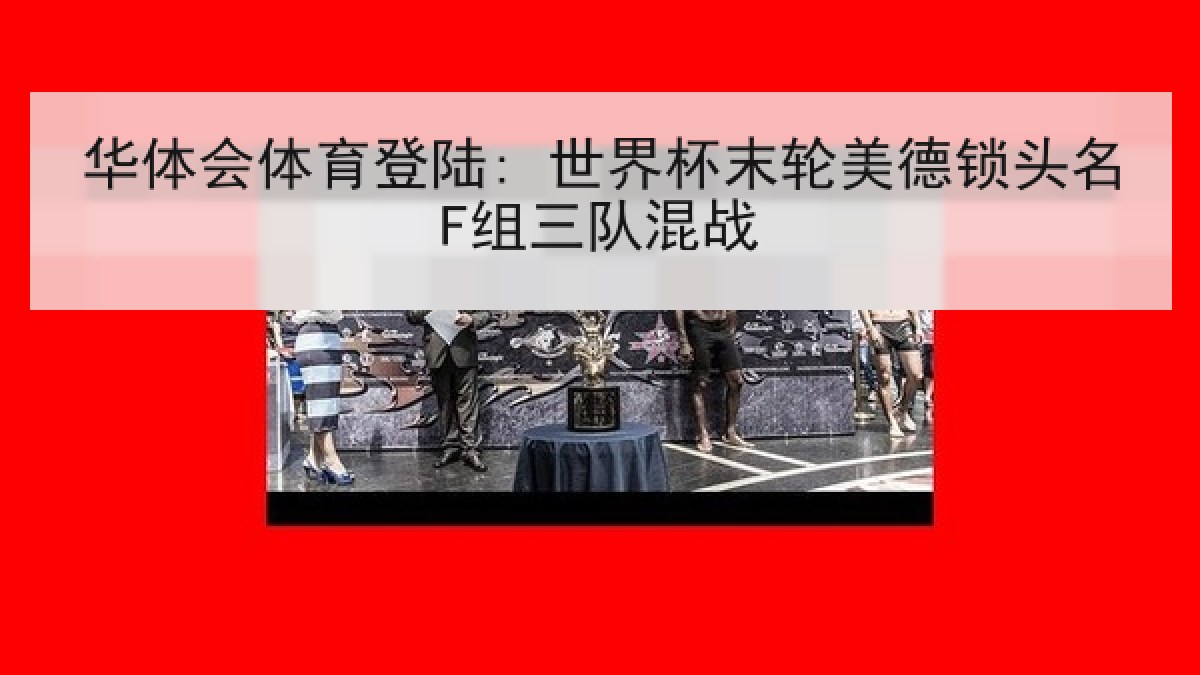 华体会体育登陆: 世界杯末轮美德锁头名F组三队混战