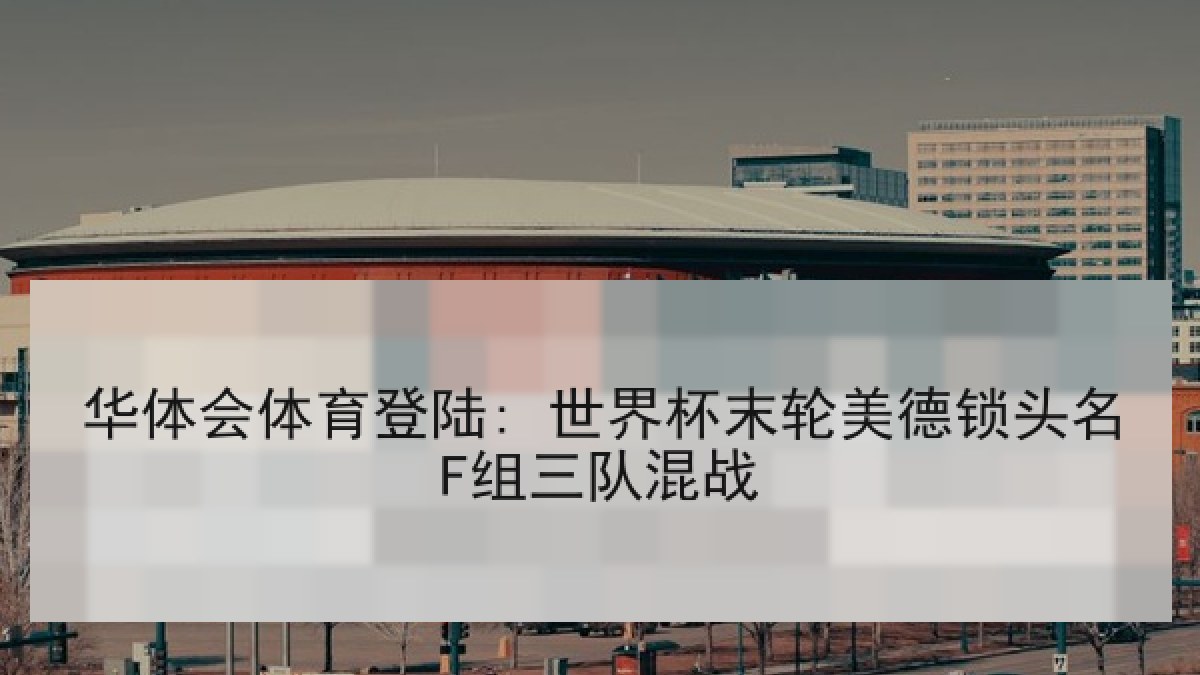 华体会体育登陆: 世界杯末轮美德锁头名F组三队混战